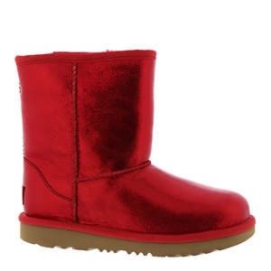 Ugg Classic II Metallic Red Sparkly Boots Girl's 6 (Women's 8)